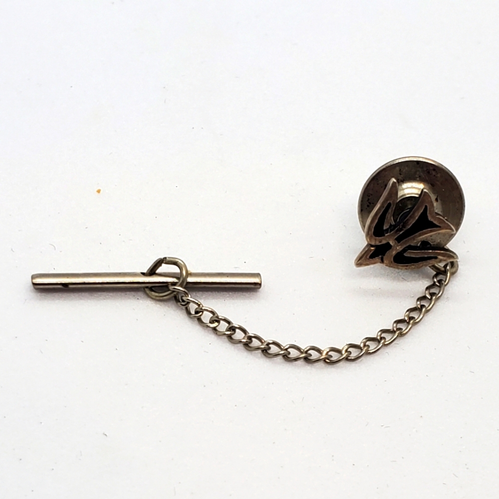 Retired James Avery Sterling Silver Tie Clip Tie Tack Descending Dove